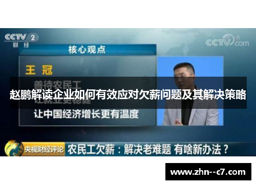 赵鹏解读企业如何有效应对欠薪问题及其解决策略 赵鹏解读企业如何有效应对欠薪问题及其解决策略