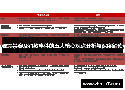 魏震禁赛及罚款事件的五大核心观点分析与深度解读